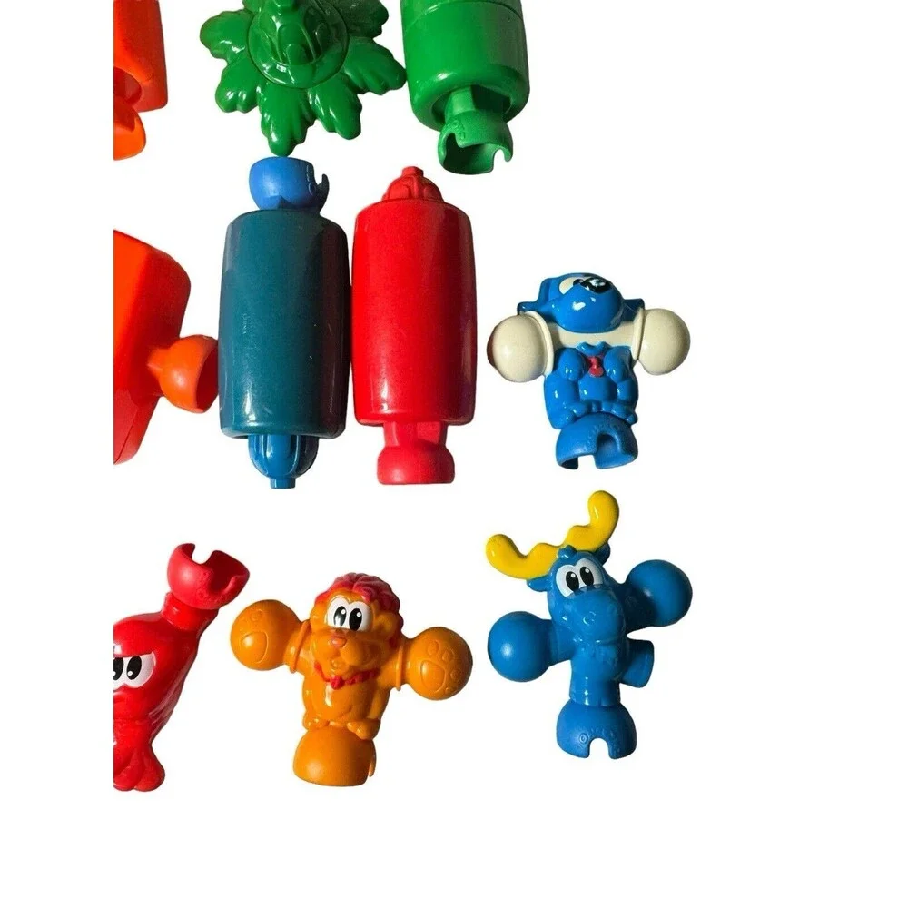 Fisher Price Pop-Onz Build 'N Stack For Preschoolers 25 Pieces W/ Bag